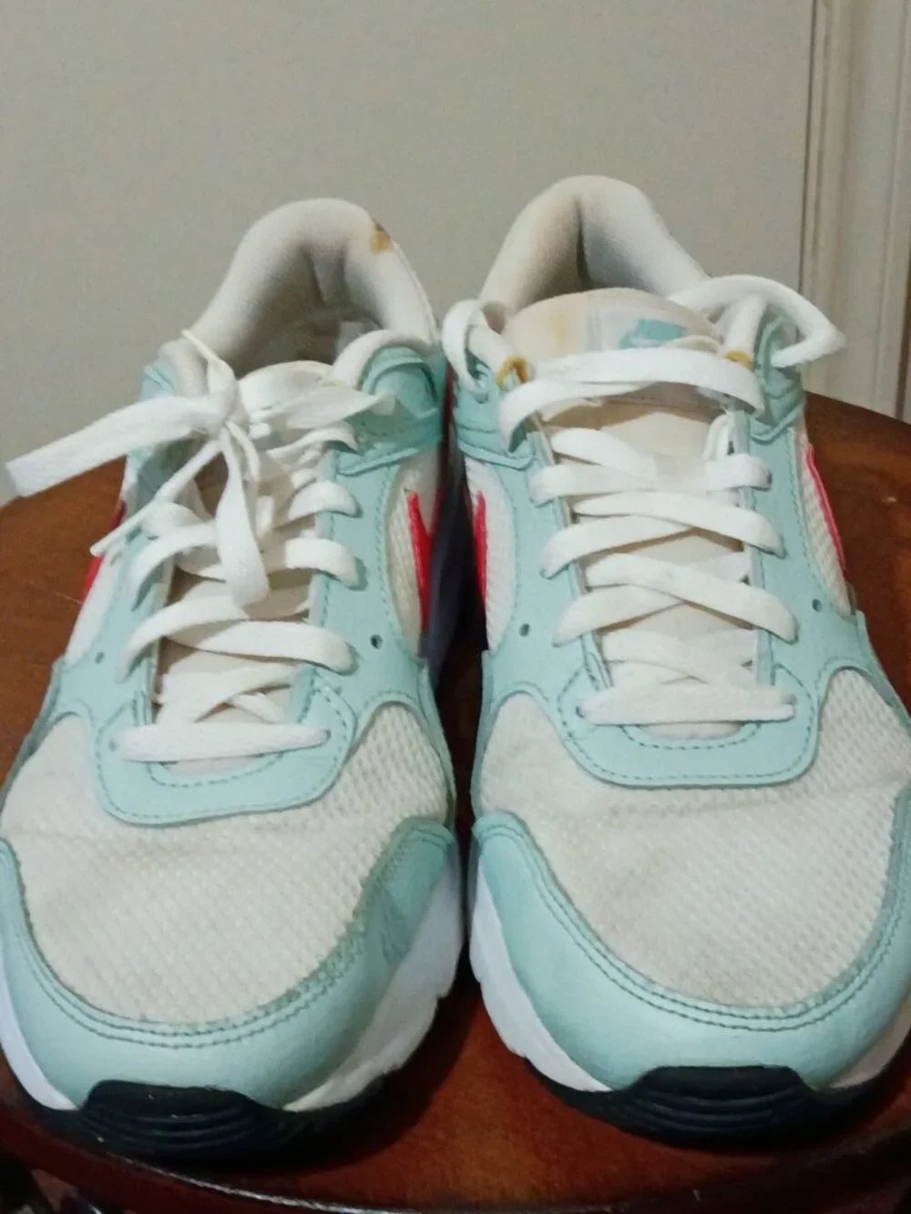 Nike Air Max SC SE Womens Size 9.5 White Blue Athletic Running Shoes Sneakers